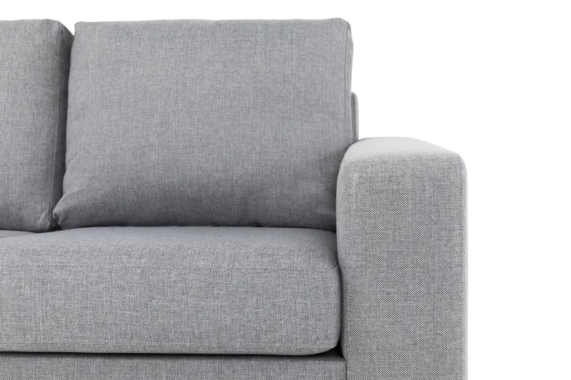 Crazy 5-sits Vänstervänd L-formad Schäslongsoffa i Tyg - Grå - Möbler - Soffa - Divansoffa & schäslongsoffa - 4 sits soffa med divan