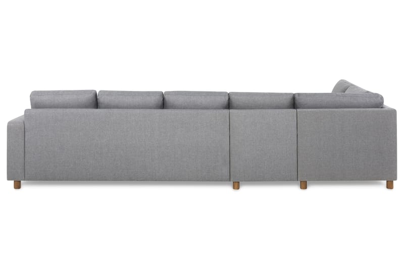 Crazy 5-sits Vänstervänd L-formad Schäslongsoffa i Tyg - Grå - Möbler - Soffa - Divansoffa & schäslongsoffa - 4 sits soffa med divan