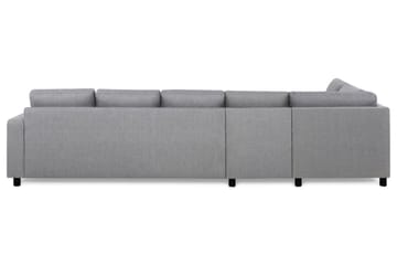 Crazy 5-sits Vänstervänd L-formad Schäslongsoffa i Tyg - Grå - Möbler - Soffa - Divansoffa & schäslongsoffa - 4 sits soffa med divan