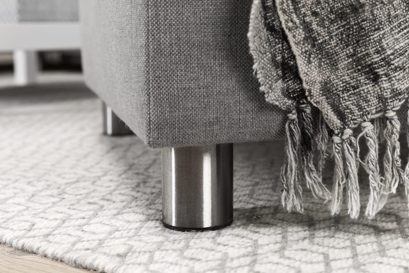 Crazy 5-sits Vänstervänd L-formad Schäslongsoffa i Tyg - Grå - Möbler - Soffa - Divansoffa & schäslongsoffa - 4 sits soffa med divan