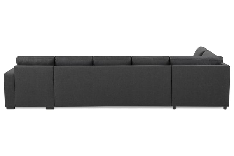 Crazy 5-sits Vänstervänd L-formad Schäslongsoffa i Tyg - Mörkgrå - Möbler - Soffa - Divansoffa & schäslongsoffa - 4 sits soffa med divan