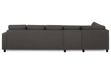 Crazy 5-sits Vänstervänd L-formad Schäslongsoffa i Tyg - Mörkgrå - Möbler - Soffa - Divansoffa & schäslongsoffa - 4 sits soffa med divan