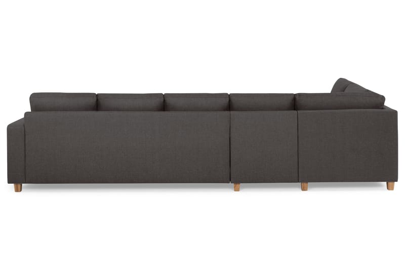 Crazy 5-sits Vänstervänd L-formad Schäslongsoffa i Tyg - Mörkgrå - Möbler - Soffa - Divansoffa & schäslongsoffa - 4 sits soffa med divan