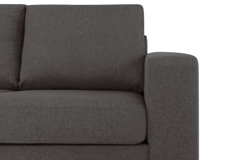 Crazy 5-sits Vänstervänd L-formad Schäslongsoffa i Tyg - Mörkgrå - Möbler - Soffa - Divansoffa & schäslongsoffa - 4 sits soffa med divan