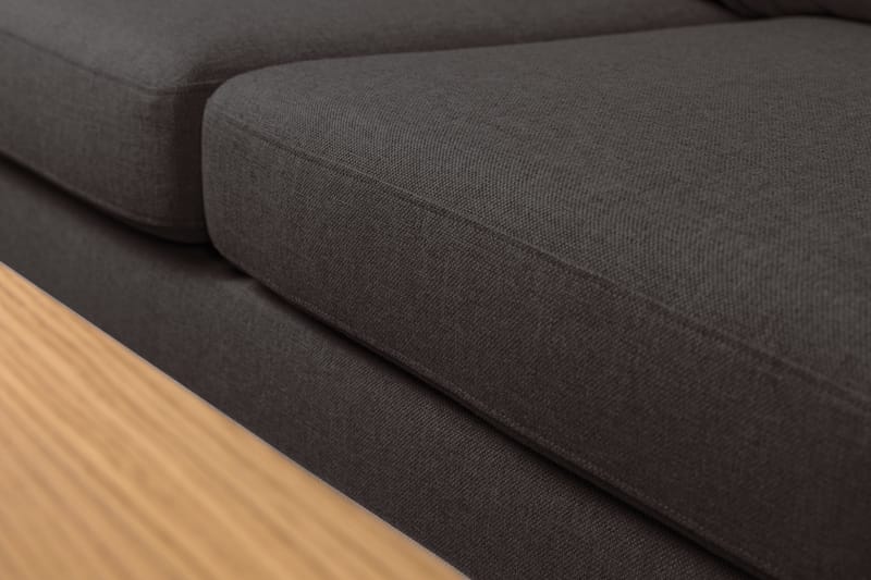 Crazy 5-sits Vänstervänd L-formad Schäslongsoffa i Tyg - Mörkgrå - Möbler - Soffa - Divansoffa & schäslongsoffa - 4 sits soffa med divan