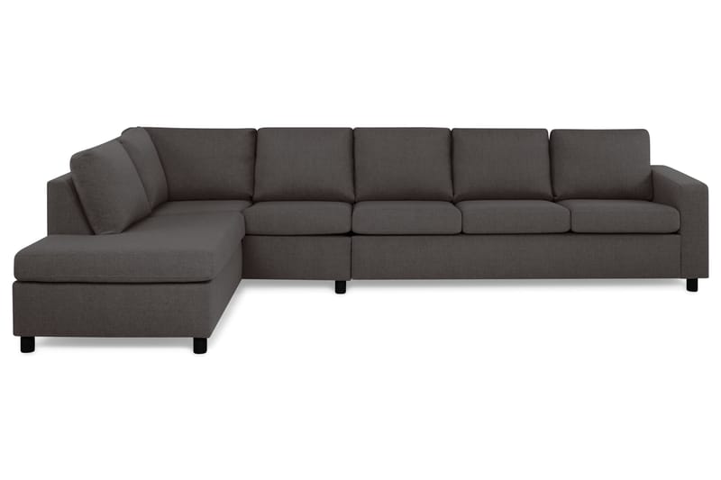 Crazy 5-sits Vänstervänd L-formad Schäslongsoffa i Tyg - Mörkgrå - Möbler - Soffa - Divansoffa & schäslongsoffa - 4 sits soffa med divan