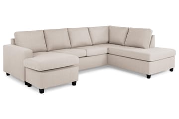 Crazy U-soffa Large Divan Vänster - Beige - Möbler - Soffa - Divansoffa & schäslongsoffa - 4 sits soffa med divan