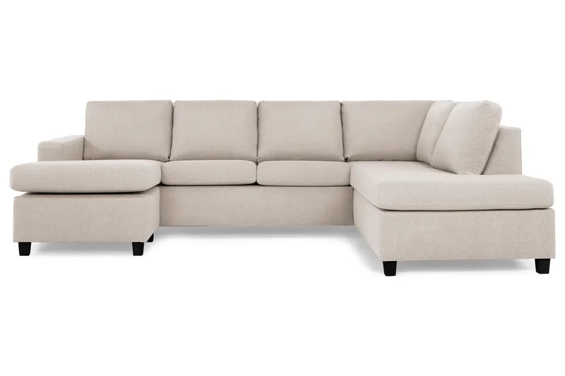 Crazy U-soffa Large Divan Vänster, Beige