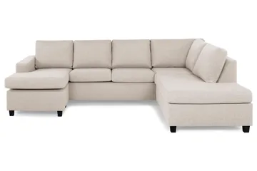 Crazy U-soffa Large Divan Vänster - Beige - Möbler - Soffa - Divansoffa & schäslongsoffa - 4 sits soffa med divan