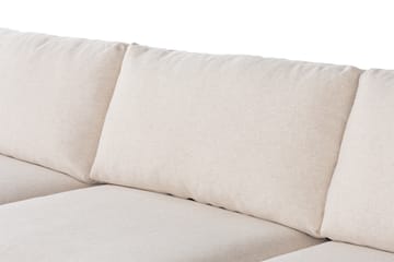 Cuba 5-sits Vänstervänd U-formad Soffa med Divan och Schäslong i Konstläder/Tyg - Brun / Beige - Möbler - Soffa - U-soffa