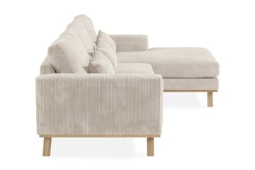 Divansoffa Haga Manchester - Beige - Möbler - Soffa - Divansoffa & schäslongsoffa - 4 sits soffa med divan