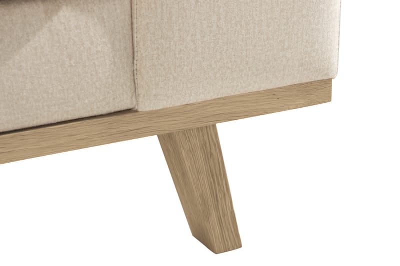 Divansoffa Haga Sammet - Beige - 4 sits soffa med divan - Sammetssoffa - Divansoffa & schäslongsoffa