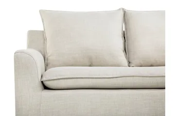 Elvenes 3-sits Höger L-formad Divansoffa 206 cm med Förvaring i Tyg - Beige - Möbler - Soffa - Divansoffa & schäslongsoffa - 4 sits soffa med divan
