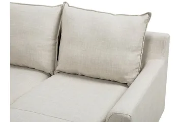Elvenes 3-sits Höger L-formad Divansoffa 206 cm med Förvaring i Tyg - Beige - Möbler - Soffa - Divansoffa & schäslongsoffa - 4 sits soffa med divan