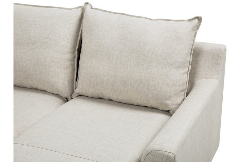Elvenes 3-sits Höger L-formad Divansoffa 206 cm med Förvaring i Tyg - Beige - Möbler - Soffa - Divansoffa & schäslongsoffa - 4 sits soffa med divan