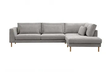 Florenz 4-sits Högervänd L-formad Schäslongsoffa i Chenille