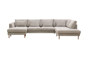 Florenz 4-sits Högervänd U-formad Soffa med Divan och Schäslong i Chenille