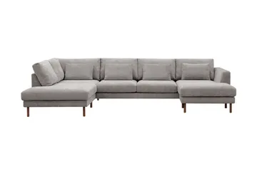 Florenz 4-sits Vänstervänd U-formad Soffa med Divan och Schäslong i Chenille