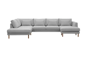 Florenz 4-sits Vänstervänd U-formad Soffa med Divan och Schäslong i Tyg