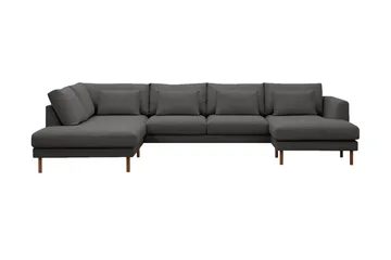 Florenz 4-sits Vänstervänd U-formad Soffa med Divan och Schäslong i Tyg