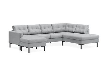 Frillestad 4-sits Högervänd U-formad Soffa med Divan och Schäslong i Tyg - Grå - Möbler - Soffa - Divansoffa & schäslongsoffa - 4 sits soffa med divan