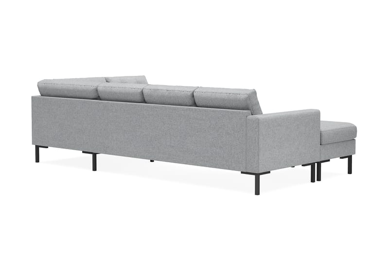 Frillestad 4-sits Högervänd U-formad Soffa med Divan och Schäslong i Tyg - Grå - Möbler - Soffa - Divansoffa & schäslongsoffa - 4 sits soffa med divan