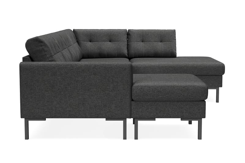 Frillestad 4-sits Högervänd U-formad Soffa med Divan och Schäslong i Tyg - Mörkgrå - Möbler - Soffa - Divansoffa & schäslongsoffa - 4 sits soffa med divan