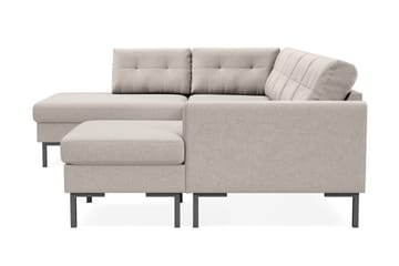 Frillestad 4-sits Vänstervänd U-formad Soffa med Divan och Schäslong i Tyg - Beige - Möbler - Soffa - Divansoffa & schäslongsoffa - 4 sits soffa med divan