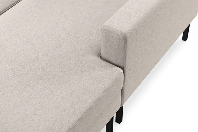Frillestad 4-sits Vänstervänd U-formad Soffa med Divan och Schäslong i Tyg - Beige - Möbler - Soffa - Divansoffa & schäslongsoffa - 4 sits soffa med divan