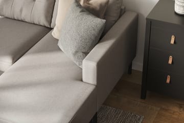 Frillestad 4-sits Vänstervänd U-formad Soffa med Divan och Schäslong i Tyg - Beige - Möbler - Soffa - Divansoffa & schäslongsoffa - 4 sits soffa med divan