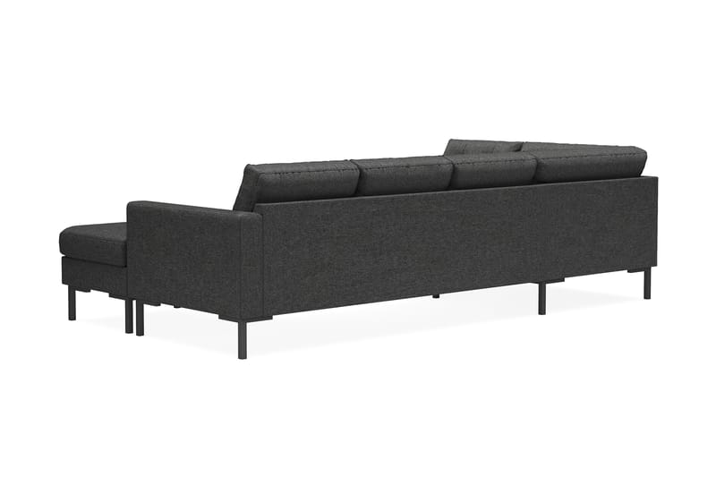 Frillestad 4-sits Vänstervänd U-formad Soffa med Divan och Schäslong i Tyg - Mörkgrå - Möbler - Soffa - Divansoffa & schäslongsoffa - 4 sits soffa med divan