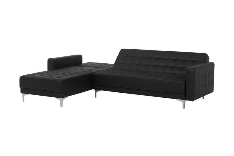 Hörnsoffa Najera - Svart - Möbler - Soffa - Divansoffa & schäslongsoffa - 4 sits soffa med divan