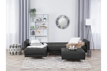 Hörnsoffa Najera - Svart - Möbler - Soffa - Divansoffa & schäslongsoffa - 4 sits soffa med divan