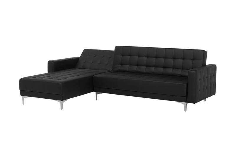 Hörnsoffa Najera - Svart - Möbler - Soffa - Divansoffa & schäslongsoffa - 4 sits soffa med divan