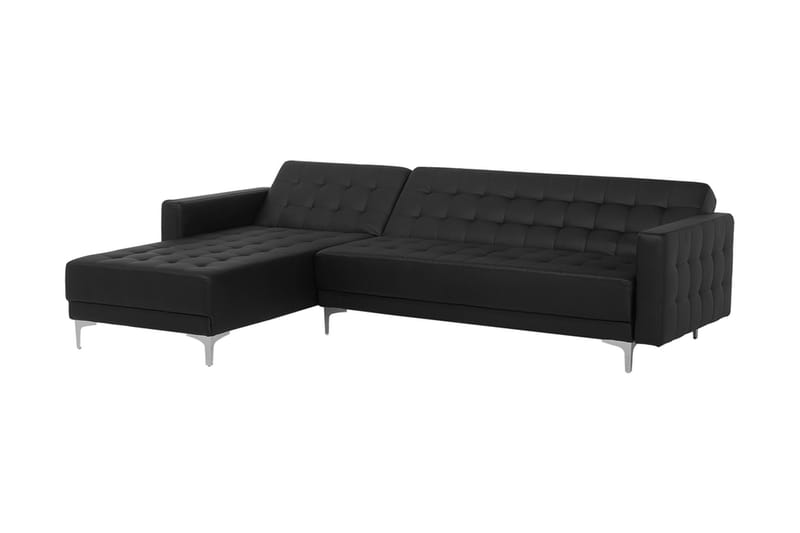 Hörnsoffa Najera - Svart - Möbler - Soffa - Divansoffa & schäslongsoffa - 4 sits soffa med divan