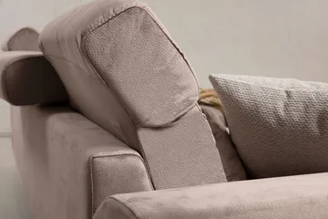 Jaraad Divansoffa Höger - Beige/Svart - Möbler - Soffa - Divansoffa & schäslongsoffa - 4 sits soffa med divan