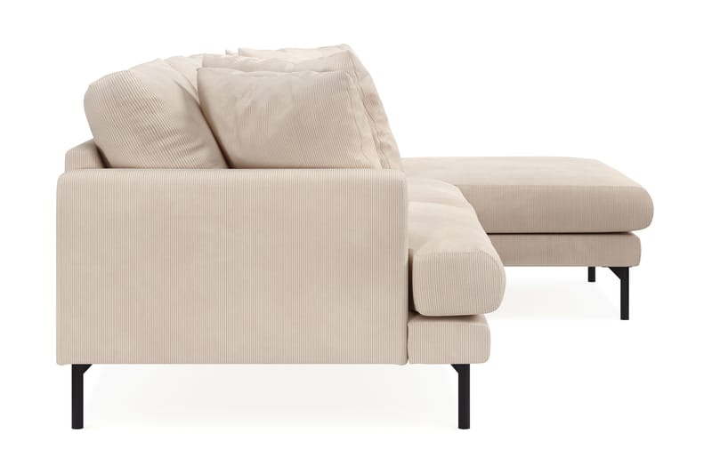 Menard 3-sits Högervänd L-formad Divansoffa i Manchester - Beige - Möbler - Soffa - Divansoffa & schäslongsoffa - 3 sits soffa med divan