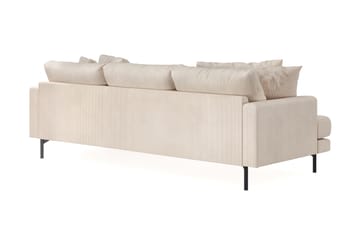 Menard 3-sits Högervänd L-formad Divansoffa i Manchester - Beige - Möbler - Soffa - Divansoffa & schäslongsoffa - 3 sits soffa med divan