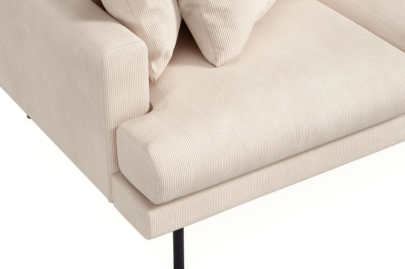 Menard 3-sits Högervänd L-formad Divansoffa i Manchester - Beige - Möbler - Soffa - Divansoffa & schäslongsoffa - 3 sits soffa med divan