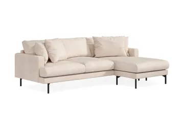 Menard 3-sits Högervänd L-formad Divansoffa i Manchester - Beige - Möbler - Soffa - Divansoffa & schäslongsoffa - 3 sits soffa med divan