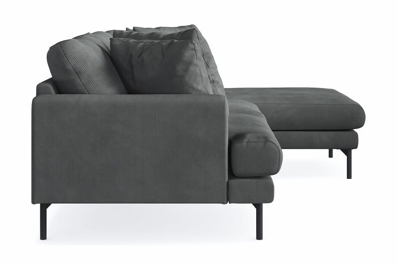 Menard 3-sits Högervänd L-formad Divansoffa i Manchester - Grå - Möbler - Soffa - Divansoffa & schäslongsoffa - 3 sits soffa med divan