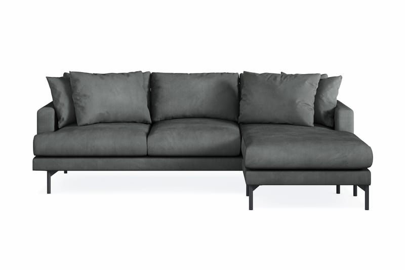 Menard 3-sits Högervänd L-formad Divansoffa i Manchester - Grå - Möbler - Soffa - Divansoffa & schäslongsoffa - 3 sits soffa med divan