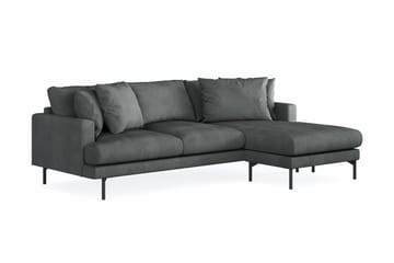 Menard 3-sits Högervänd L-formad Divansoffa i Manchester - Grå - Möbler - Soffa - Divansoffa & schäslongsoffa - 3 sits soffa med divan
