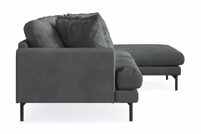 Menard 3-sits Högervänd L-formad Divansoffa i Manchester - Grå - Möbler - Soffa - Divansoffa & schäslongsoffa - 3 sits soffa med divan