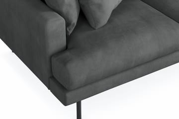 Menard 3-sits Högervänd L-formad Divansoffa i Manchester - Grå - Möbler - Soffa - Divansoffa & schäslongsoffa - 3 sits soffa med divan