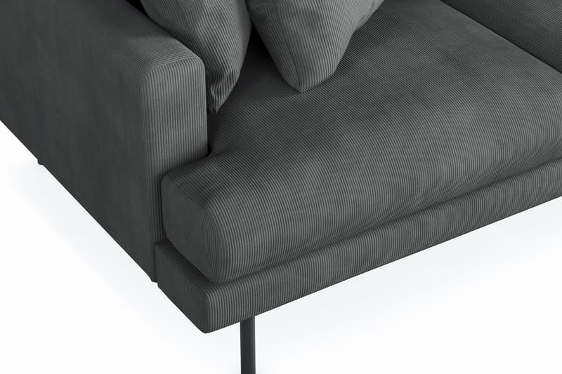 Menard 3-sits Högervänd L-formad Divansoffa i Manchester - Grå - Möbler - Soffa - Divansoffa & schäslongsoffa - 3 sits soffa med divan