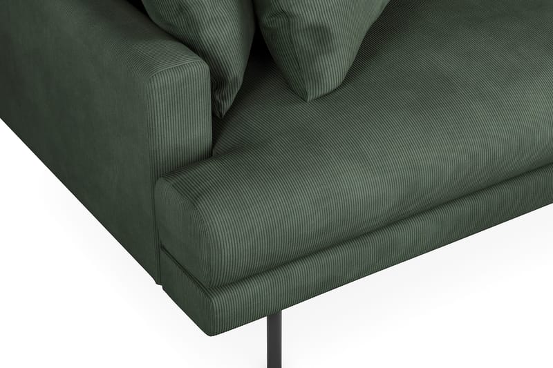 Menard 3-sits Högervänd L-formad Divansoffa i Manchester - Grön - Möbler - Soffa - Divansoffa & schäslongsoffa - 3 sits soffa med divan