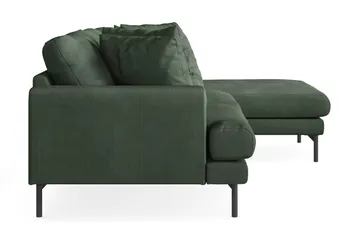 Menard 3-sits Högervänd L-formad Divansoffa i Manchester - Grön - Möbler - Soffa - Divansoffa & schäslongsoffa - 3 sits soffa med divan