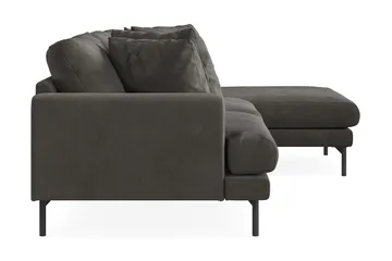Menard 3-sits Högervänd L-formad Divansoffa i Manchester - Mörkgrå - Möbler - Soffa - Divansoffa & schäslongsoffa - 3 sits soffa med divan