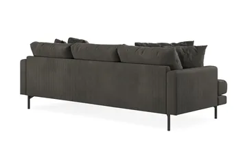 Menard 3-sits Högervänd L-formad Divansoffa i Manchester - Mörkgrå - Möbler - Soffa - Divansoffa & schäslongsoffa - 3 sits soffa med divan